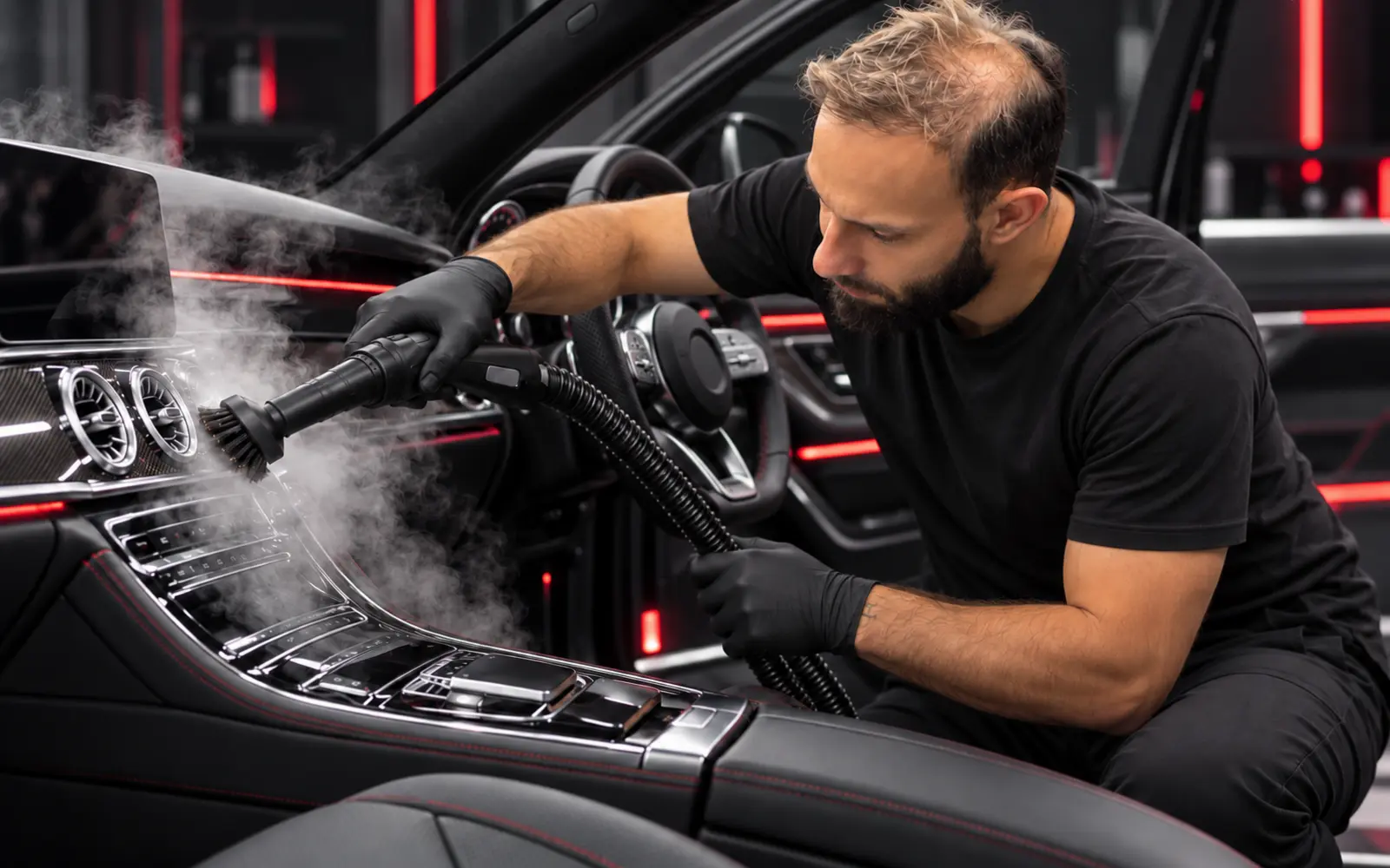 Professional interior detail service at CarDetail Lab Dublin