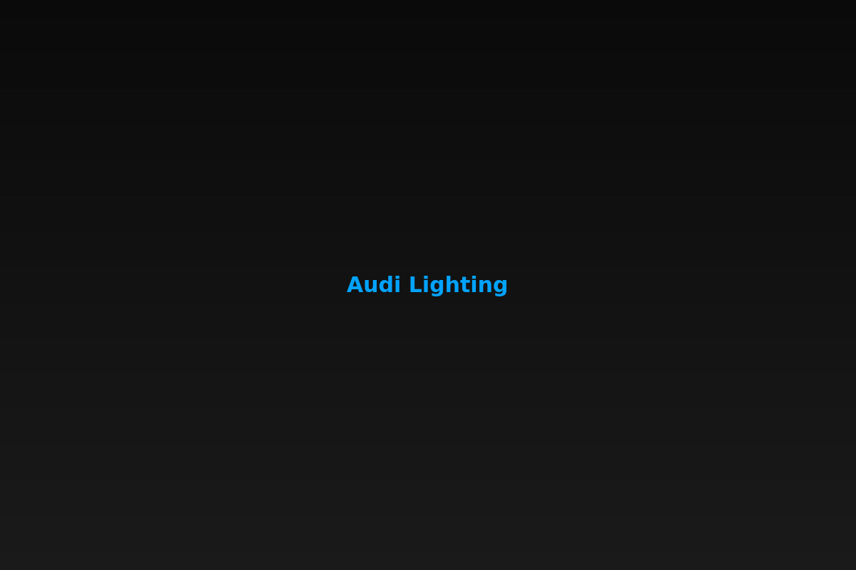 Audi A7 Interior Lighting Upgrade vehicle enhancement project in Dublin