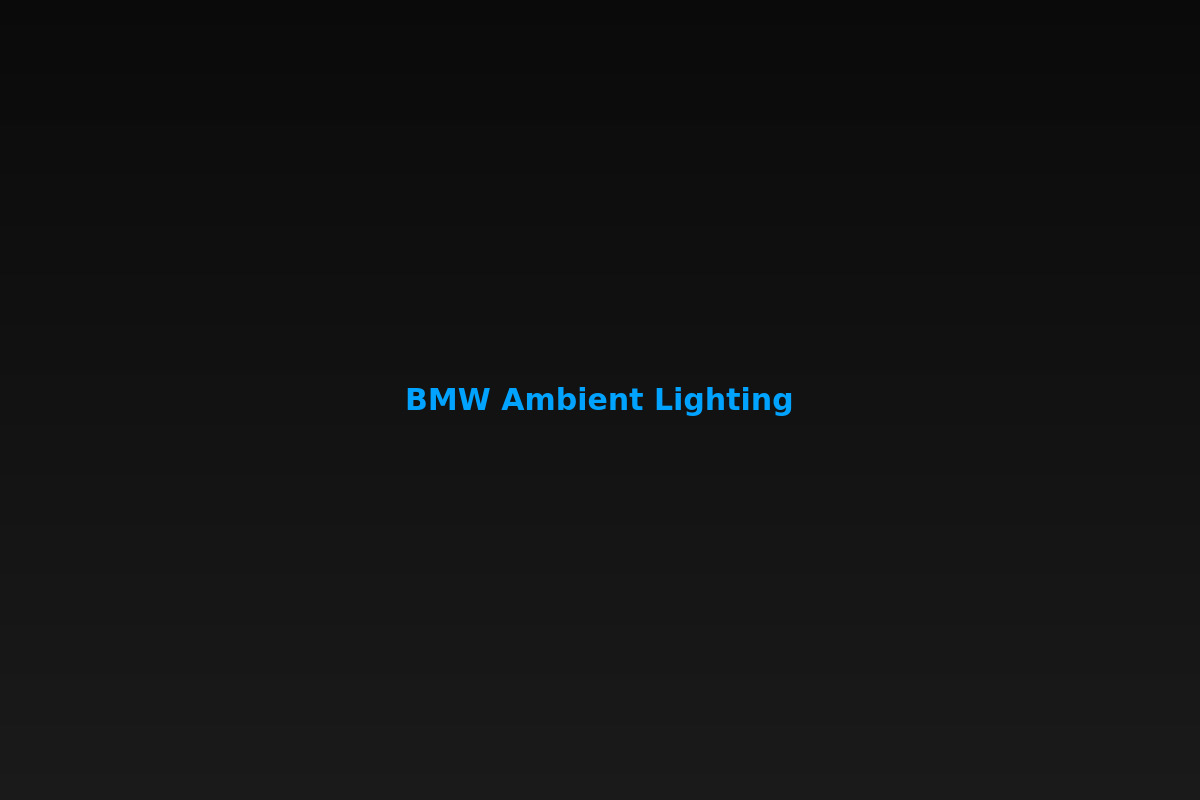 BMW 5 Series OEM Ambient Lighting Installation vehicle enhancement project in Dublin