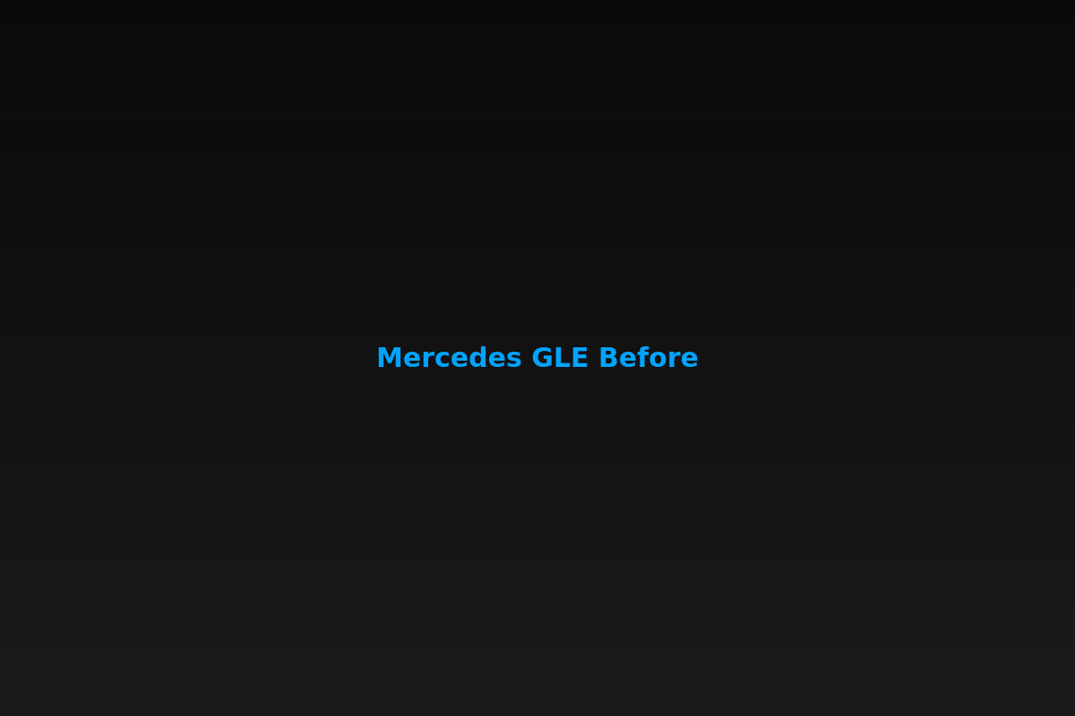 Mercedes-Benz GLE Ceramic Coating & Paint Enhancement before