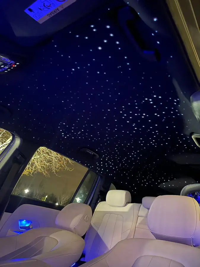 Mercedes-Benz GLB dense 1,100-star starlight roof with twinkle effect — CarDetail Lab Dublin