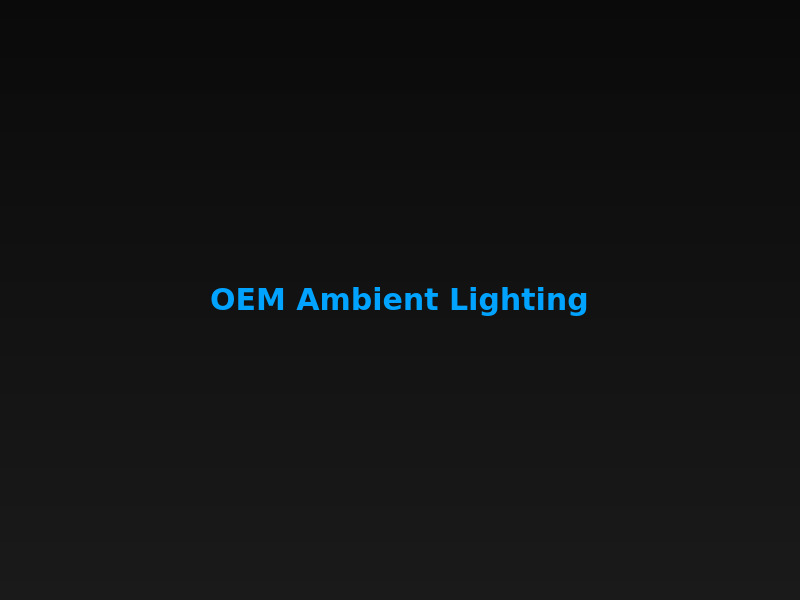 OEM Ambient Lighting: What to Expect