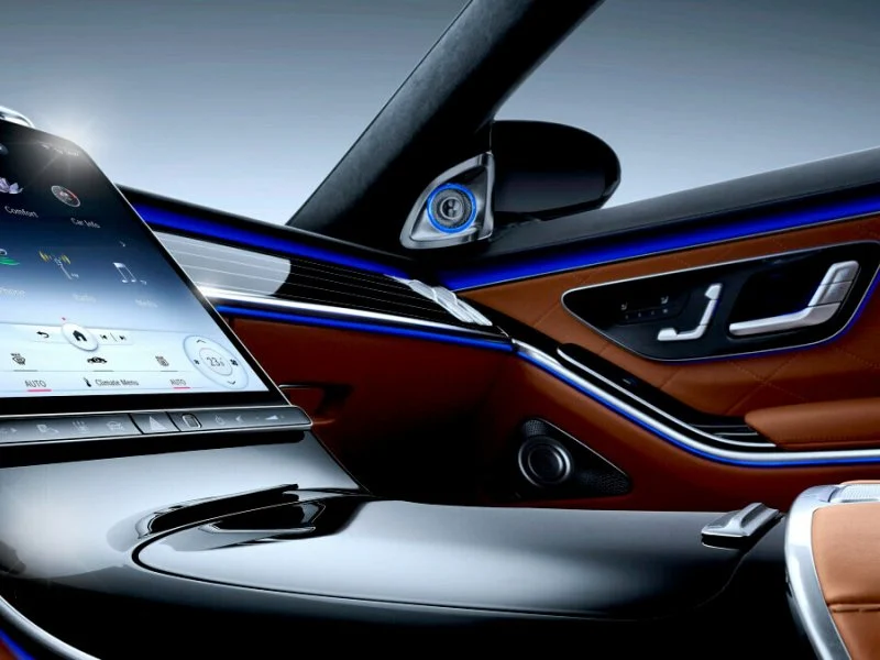 Premium vehicle interior customisation with ambient lighting